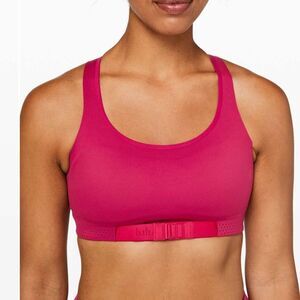Lululemon x Barrys Adapt the Strap Bra Ruby Red Fuchsia Sports Bra Sz 4 EUC